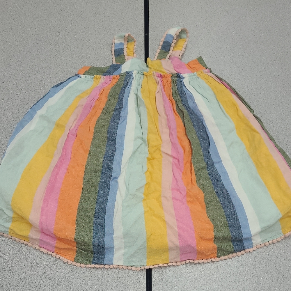 Tahari Multicolored Striped Kids Dress Size 4T - Picture 2 of 6